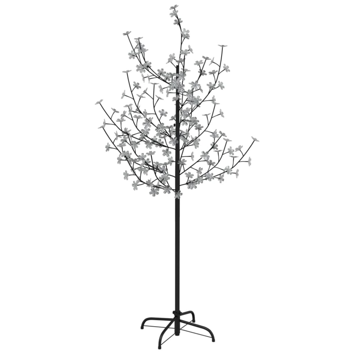 vidaXL Drzewko wiśniowe, 120 LED, ciepła biel, 150 cm