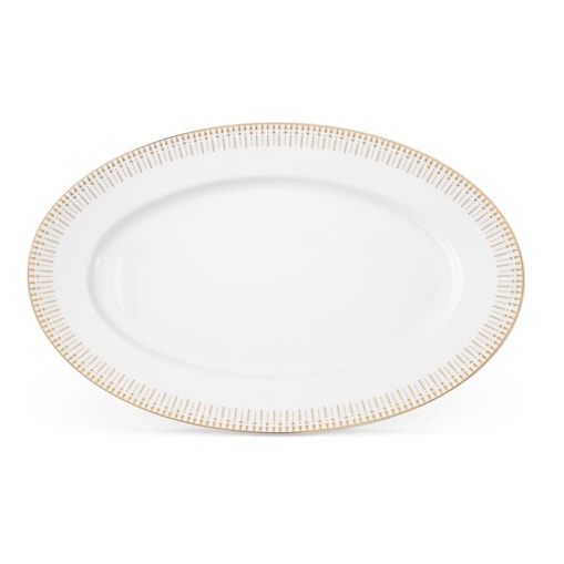 Półmisek owalny 36 cm Yvonne Złoty Miraż G682