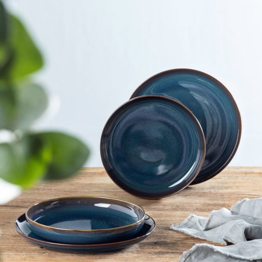 Zestaw naczyń stołowych Crafted Denim, 4 el, Villeroy & Boch
