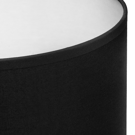 KONSIMO NIPER elegancka lampa stołowa srebrno-czarna