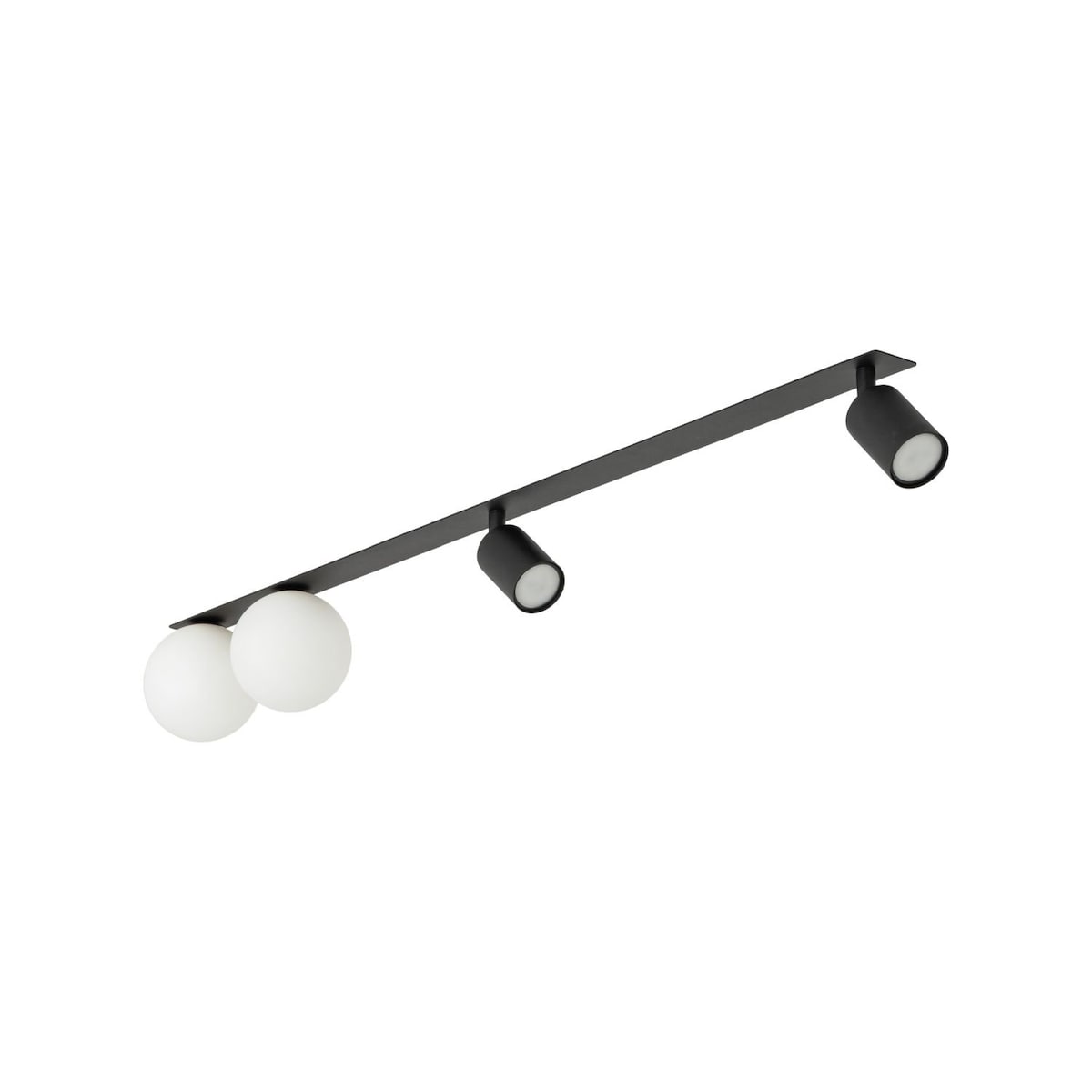 Lampa Sufitowa Podtynkowa VOX Czarno-Biała, 4 Ruchome Reflektory, 10929 TK Lighting