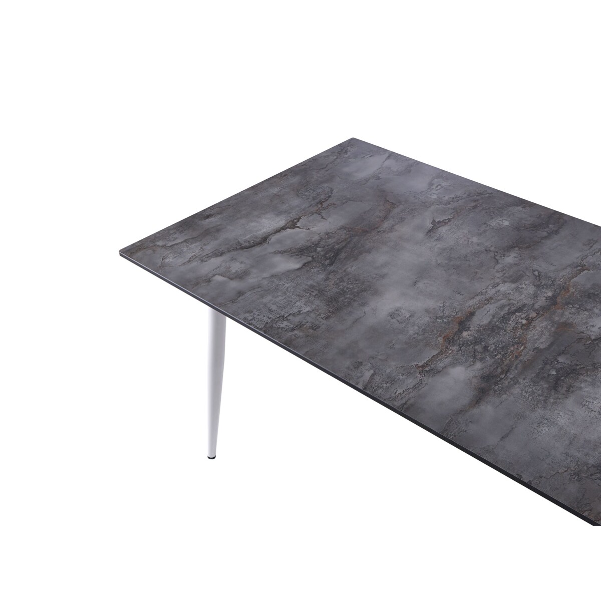 Stół ogrodowy TOLENTINO 180 cm 90 cm Imitacja kamienia Szary