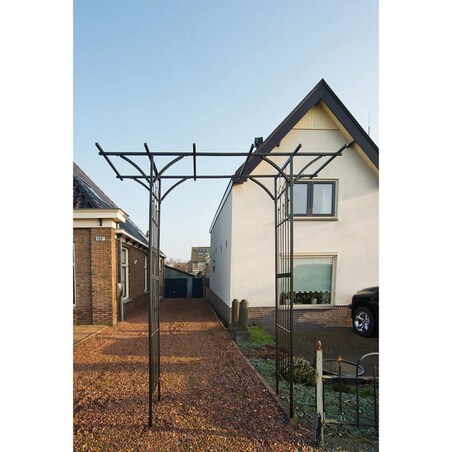 Nature Łuk ogrodowy, metalowy, 114 x 66 x 232 cm, czarny