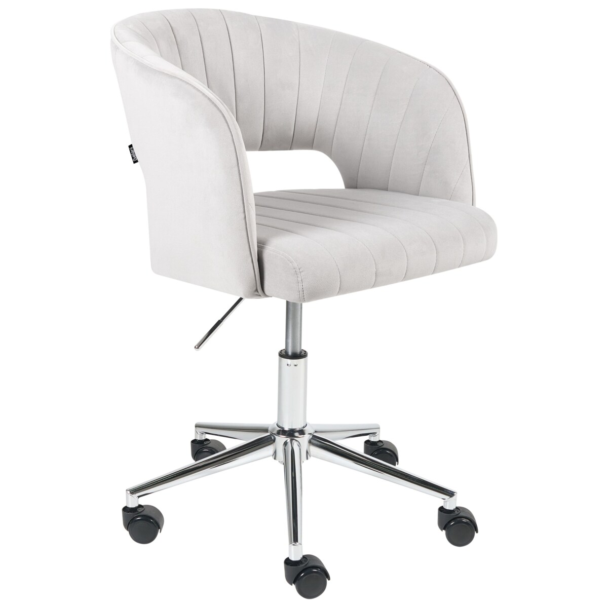 Krzesło biurowe Obrotowy KATONAH Welur Jasnoszary