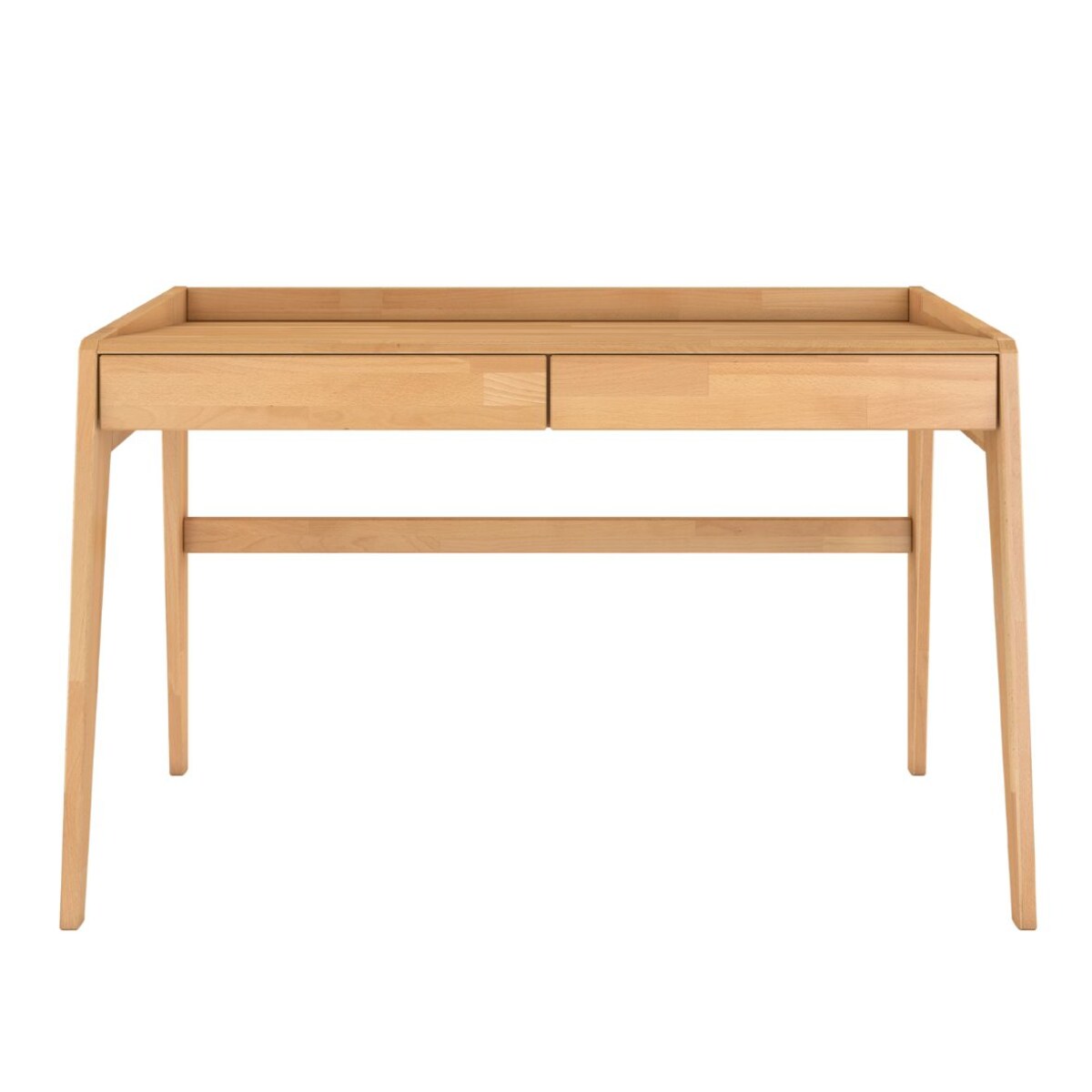 Drewniane bukowe biurko / toaletka z szufladami Visby LISA / kolor naturalny