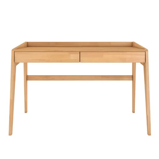 Drewniane bukowe biurko / toaletka z szufladami Visby LISA / kolor naturalny