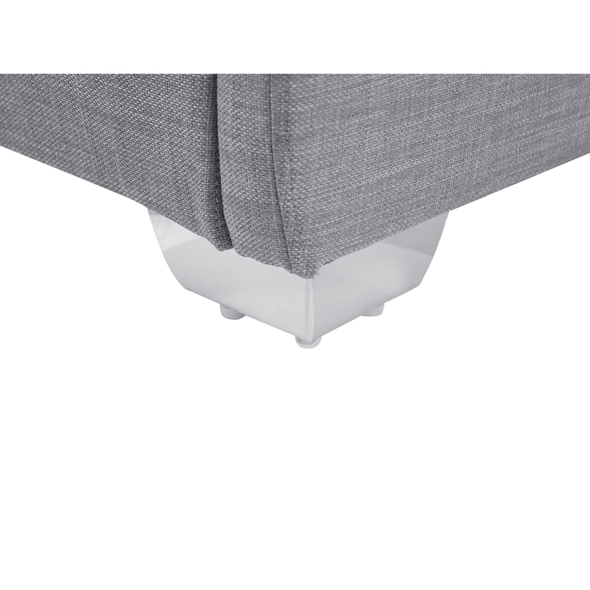 Łóżko wodne tapicerowane 160 x 200 cm szare PARIS