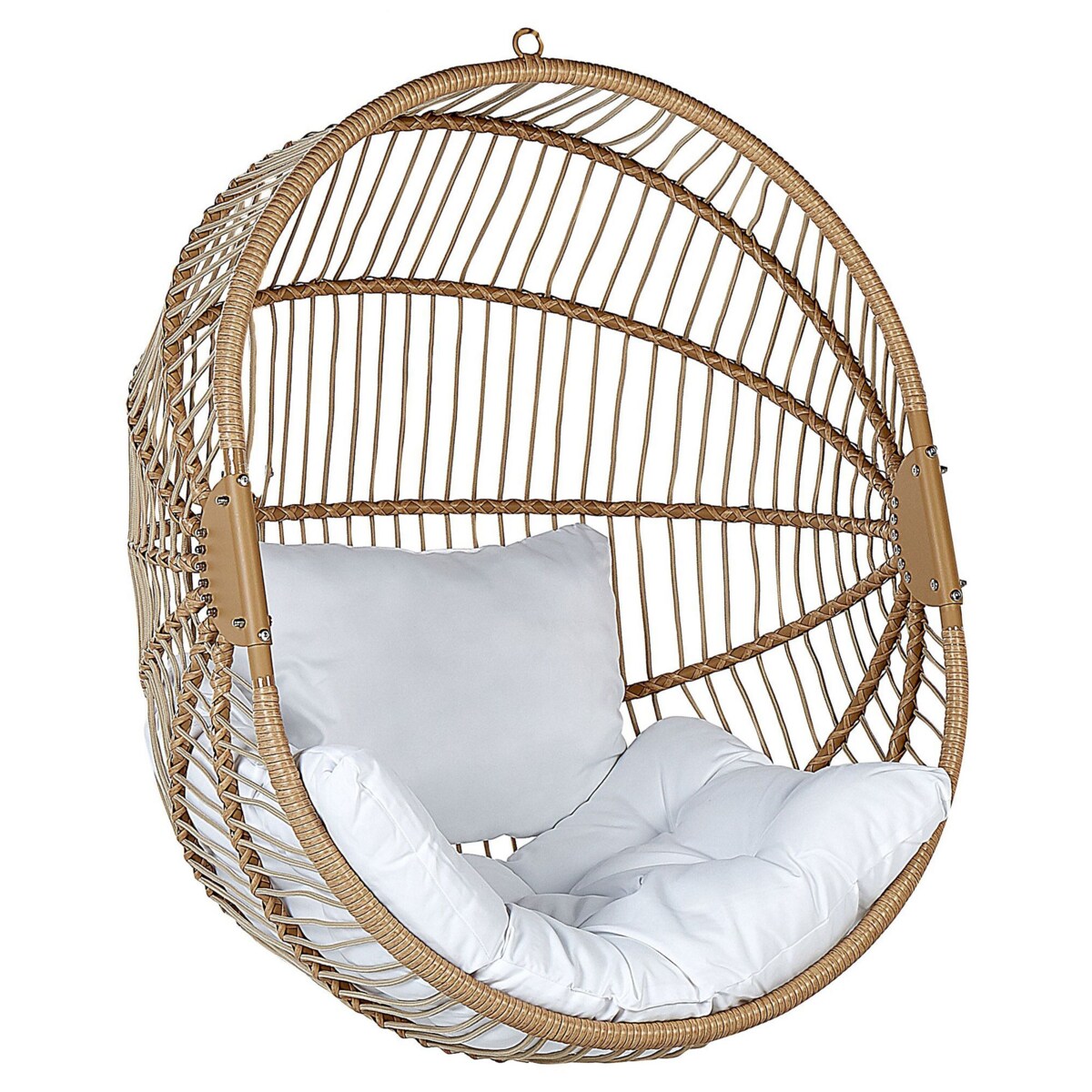 Fotel wiszący ze stojakiem ACRI Technorattan Beżowy