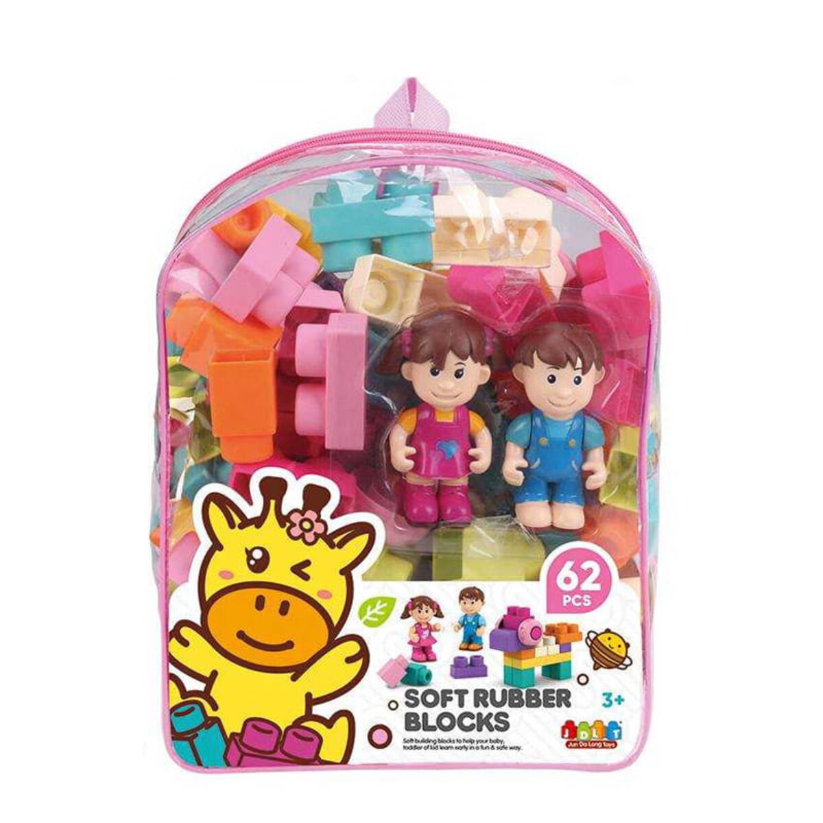 SOFT blocks + laleczki - miękkie klocki konstrukcyjne 62 elementy