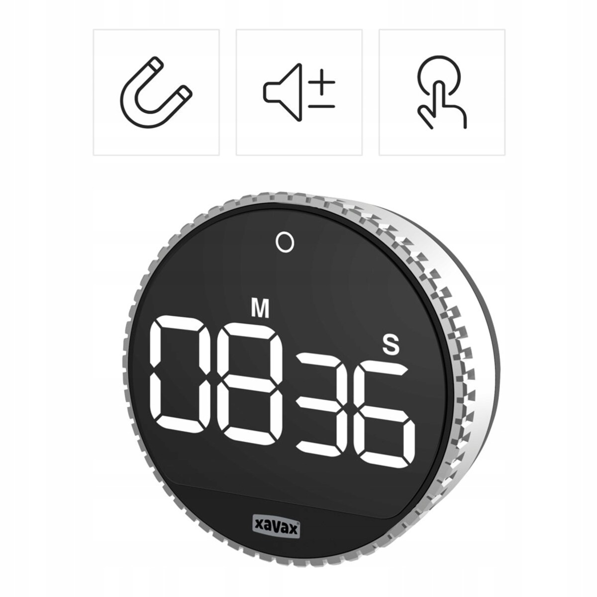 XAVAX minutnik timer zegar cyfrowy z funkcją mierzenia czasu dotykowy