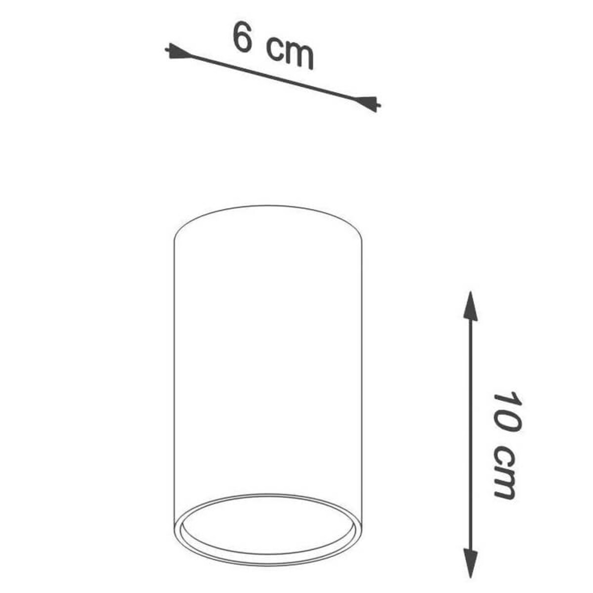 Plafon LAGOS 10 czarny