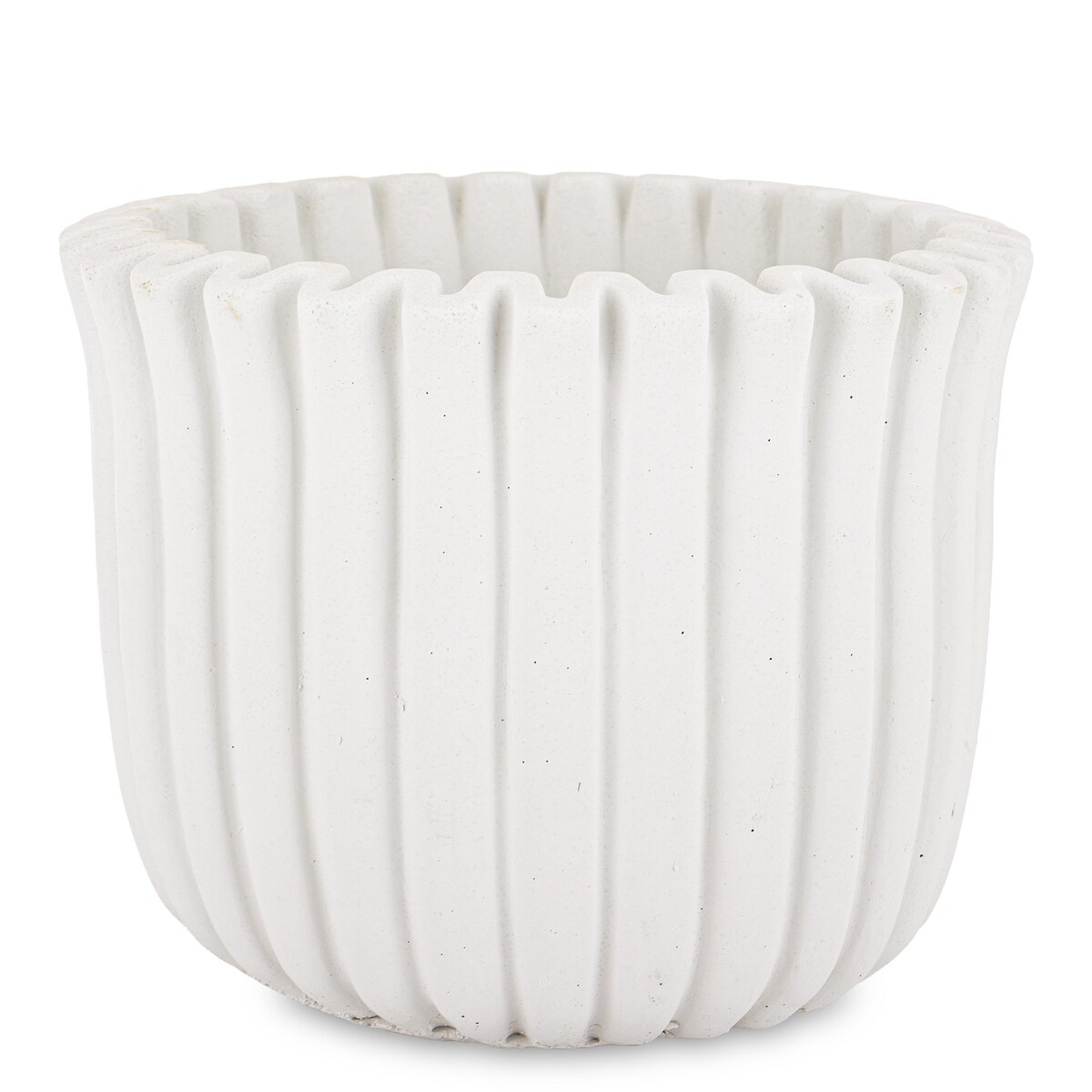 Osłonka cementowa 15,5x19,5x19,5 cm BAKULA-3 biała