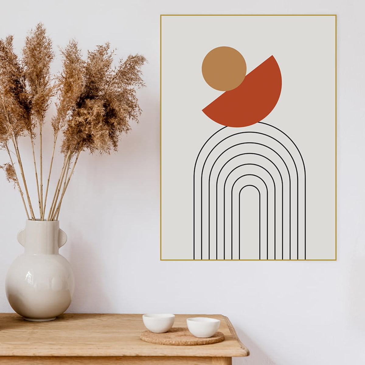 plakat circles and arches no 1 30x40 cm