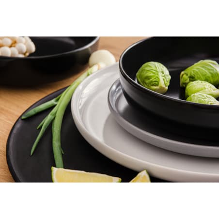 KONSIMO VICTO Elegancki zestaw obiadowy 6-osobowy kolorowy wielobarwny (18 elementów)