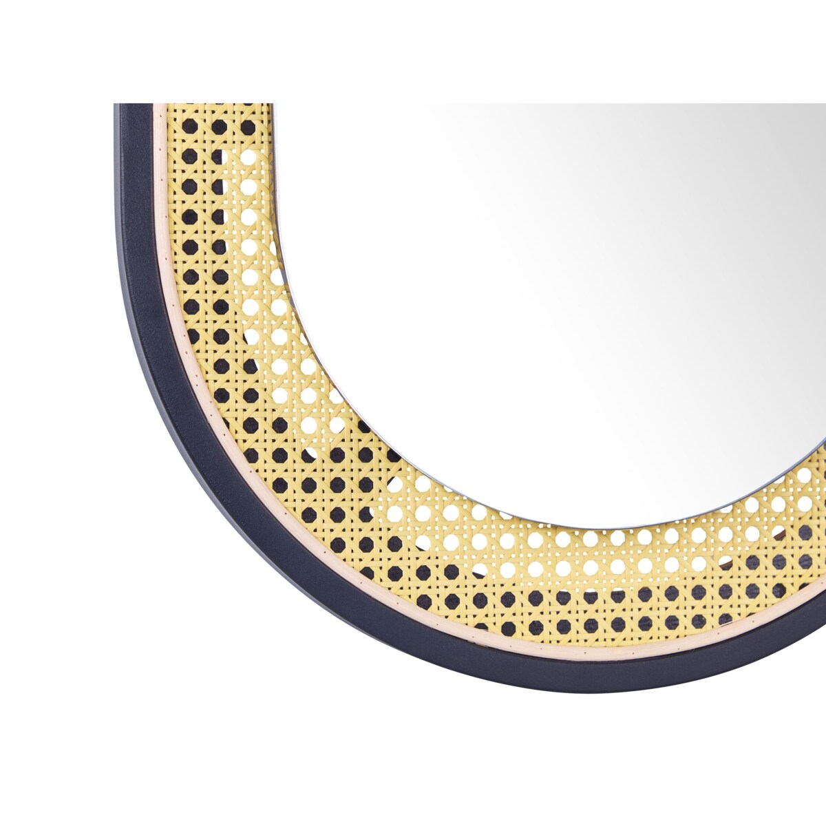 Lustro ścienne rattanowe 43 x 75 cm jasne STAINS