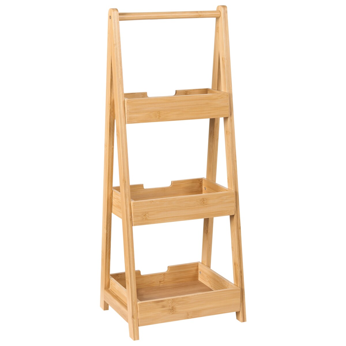 Regał łazienkowy bambusowy jasne drewno ALERCE