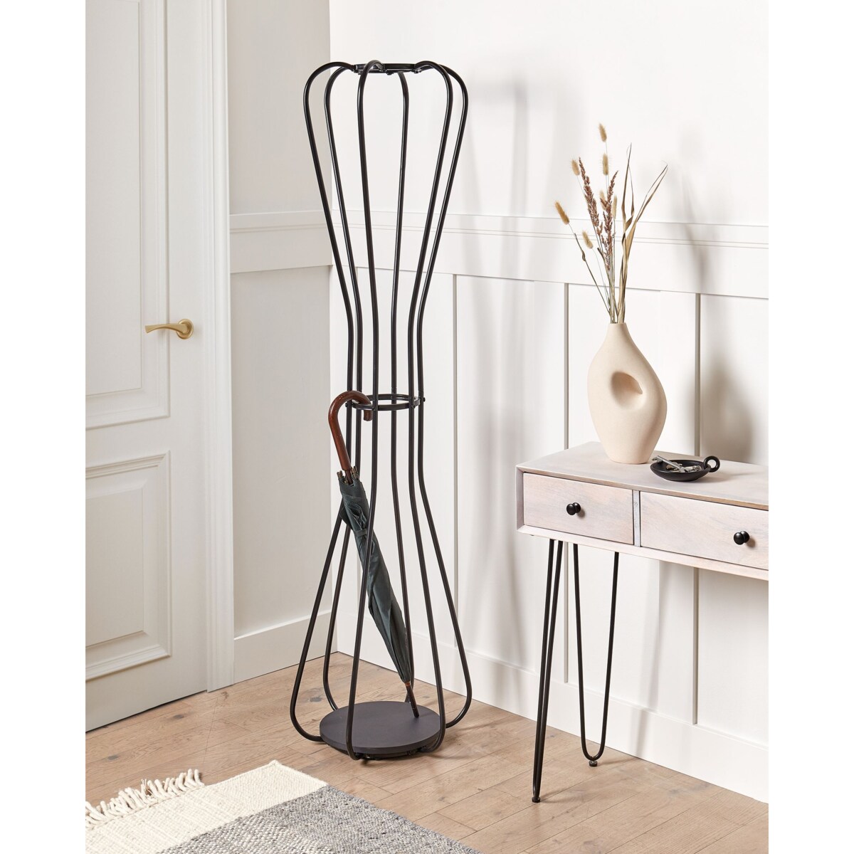 Wieszak stojący czarny ORDWAY