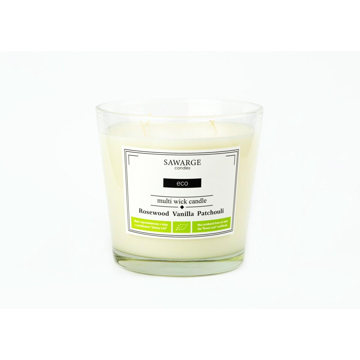 Ekologiczna Świeca Zapachowa Sojowa /70h/Rosewood Vanilla Patchouli 800 g