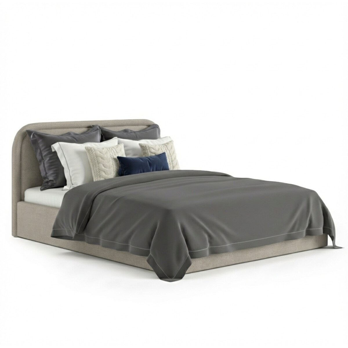 Łóżko Tapicerowane Majesty 160X200 Stelaż Pojemnik Na Pościel Wind 11