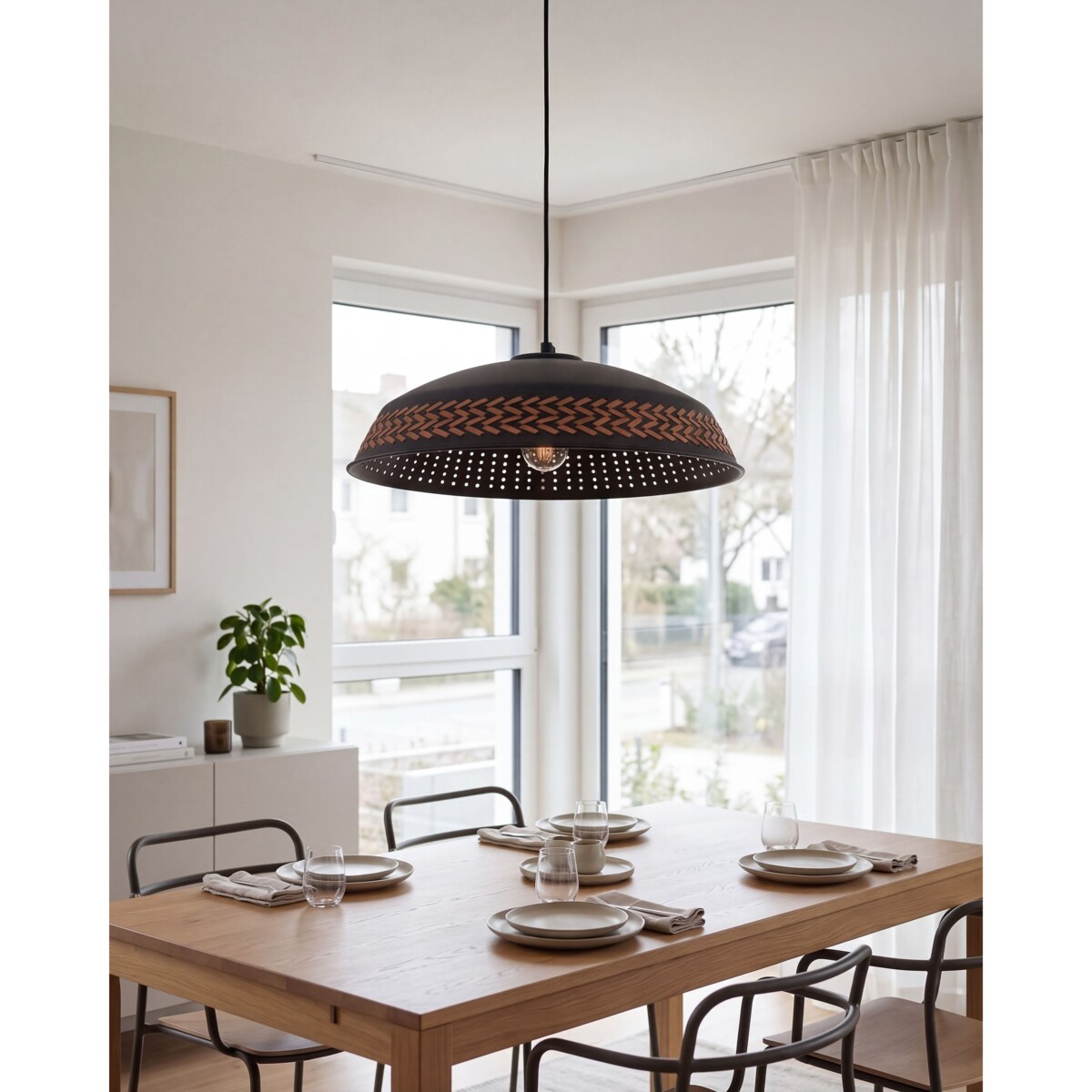 Lampa wisząca MINILLAS Metal Czarny