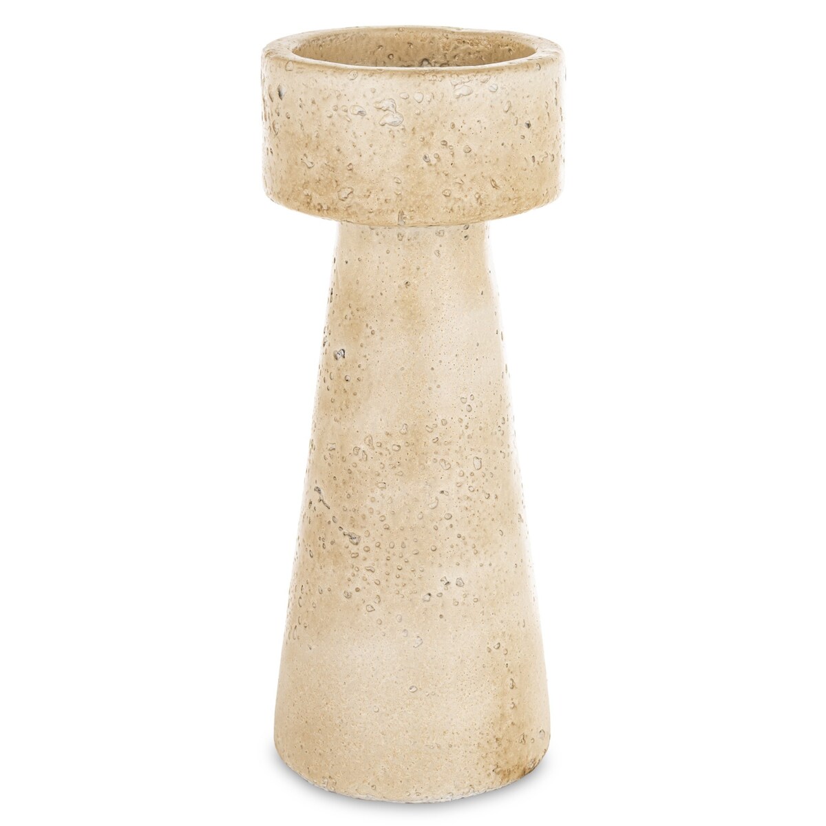 Świecznik cementowy 25x10x10 cm TORING-3 beżowy