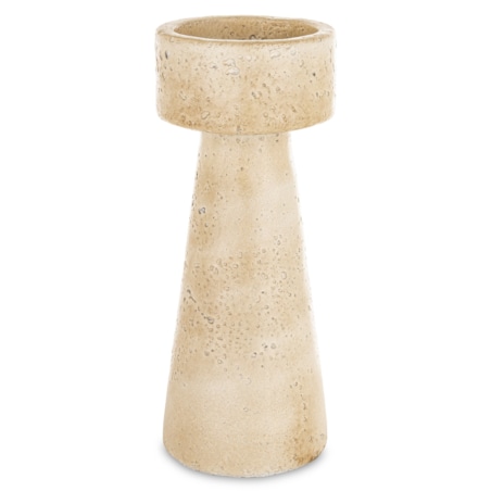 Świecznik cementowy 25x10x10 cm TORING-3 beżowy