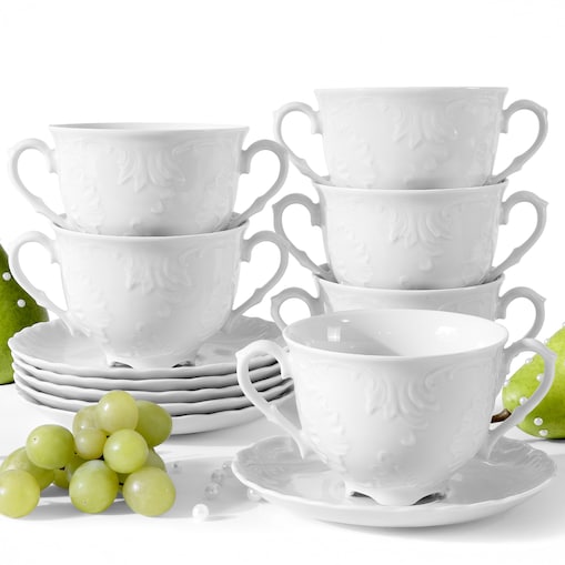 Konsimo ROCOCO MARIA Bulionówka ze spodkiem 6 szt.