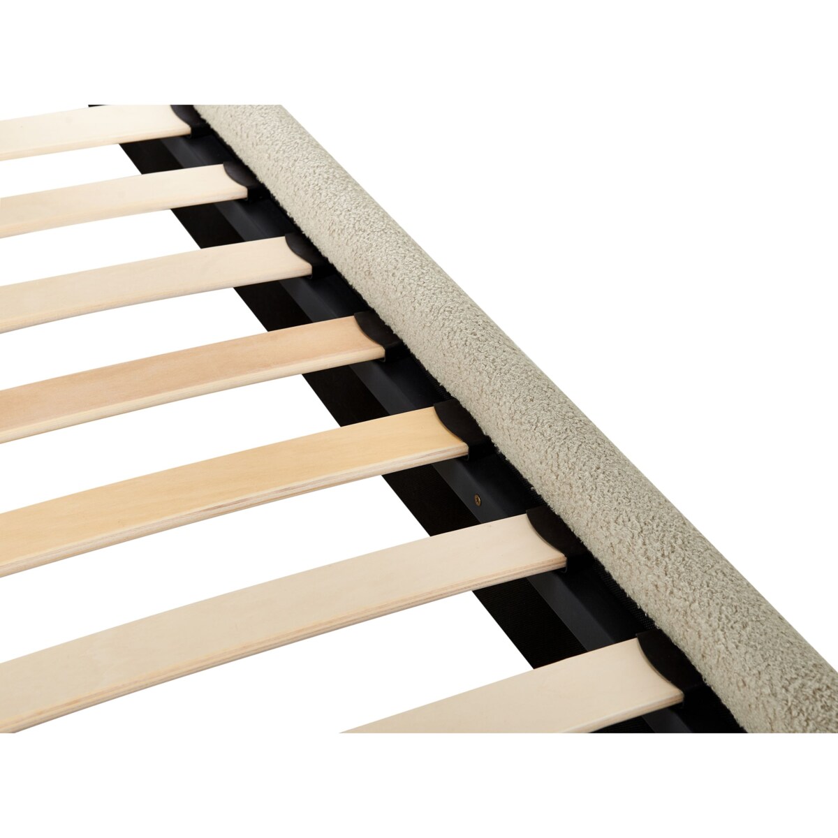 Łóżko Boucle LUNAN 180 x 200 cm Beżowy