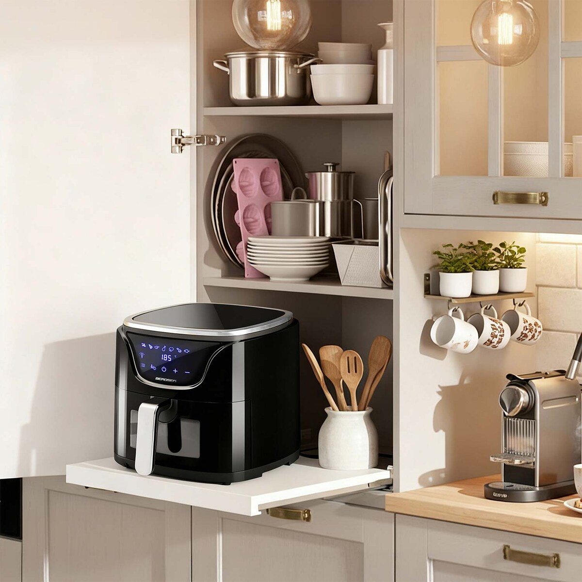 Frytkownica beztłuszczowa AIR FRYER 5l 1500w Berdsen