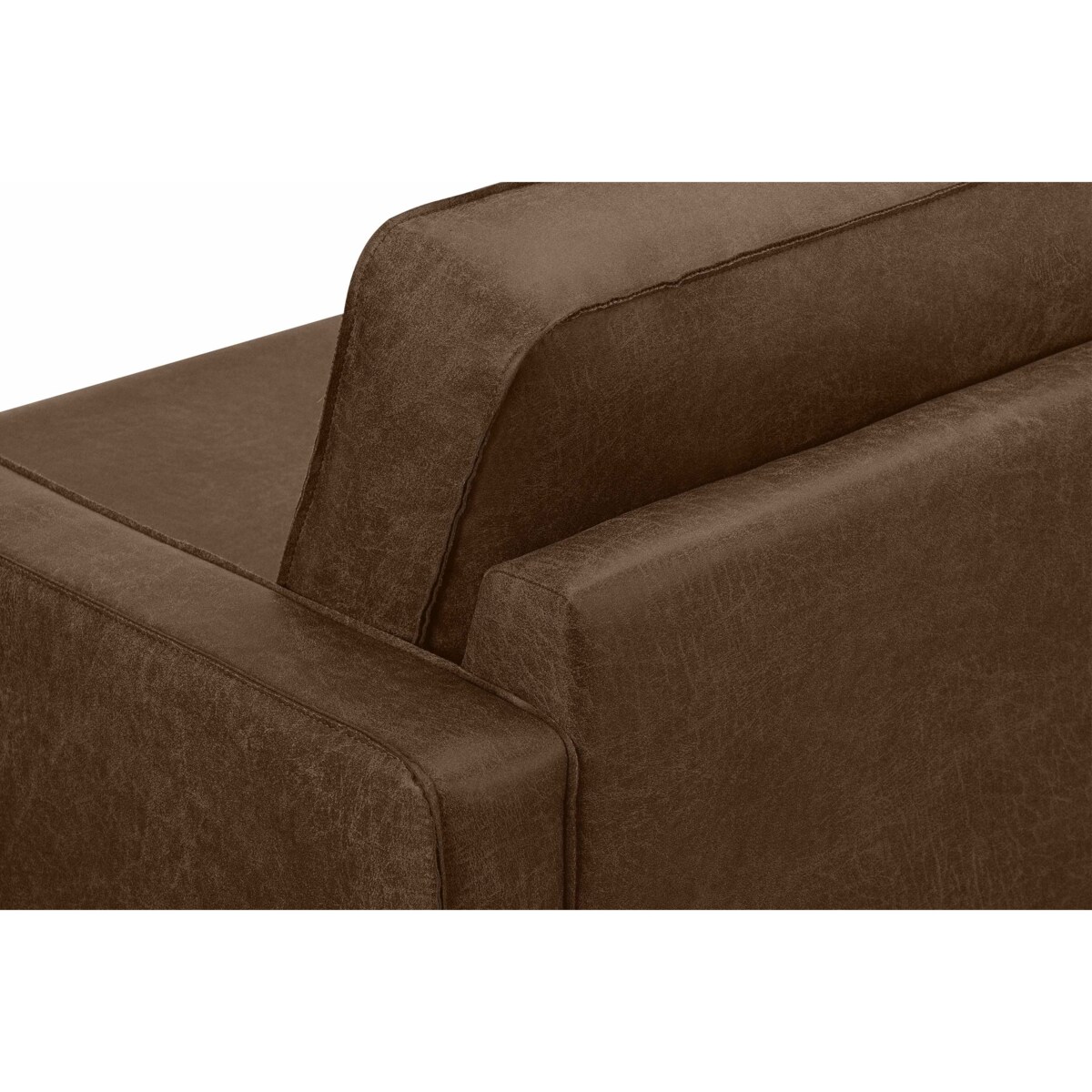 KONSIMO INVIA Nowoczesny fotel w stylu loft kolor ciemnobrązowy