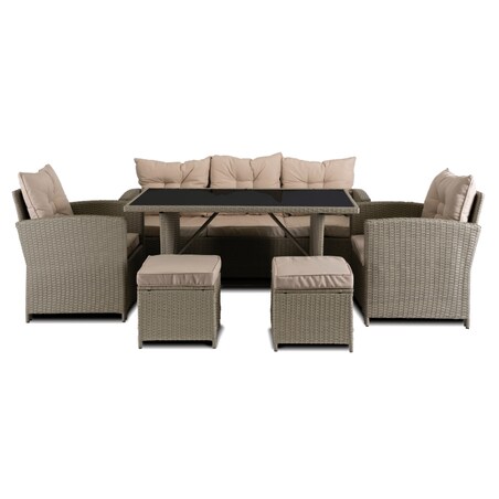 Zestaw Meble Ogrodowe Technorattan Sofa Na Taras Ogród Komplet COLORADO