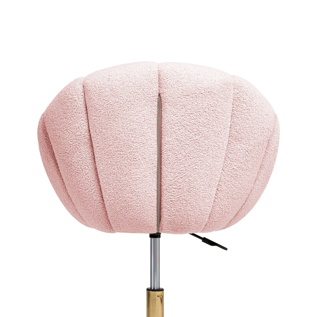 Krzesło obrotowe Obrotowy ANNABELLE Boucle Pastelowy róż