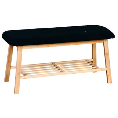 Ławka do przedpokoju z półką na buty, 90 cm