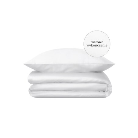 Pościel perkalowa pure white 220/200 + 2 x 70/80 cm
