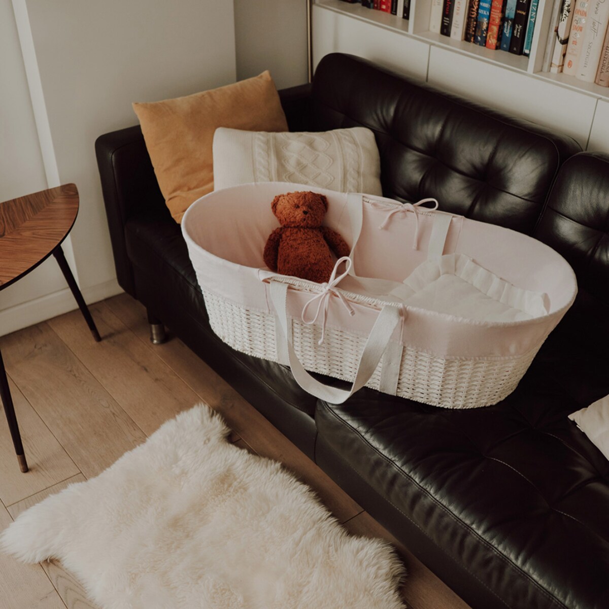 Pokrowiec na kosz Mojżesza - Pokrowiec - Różowy