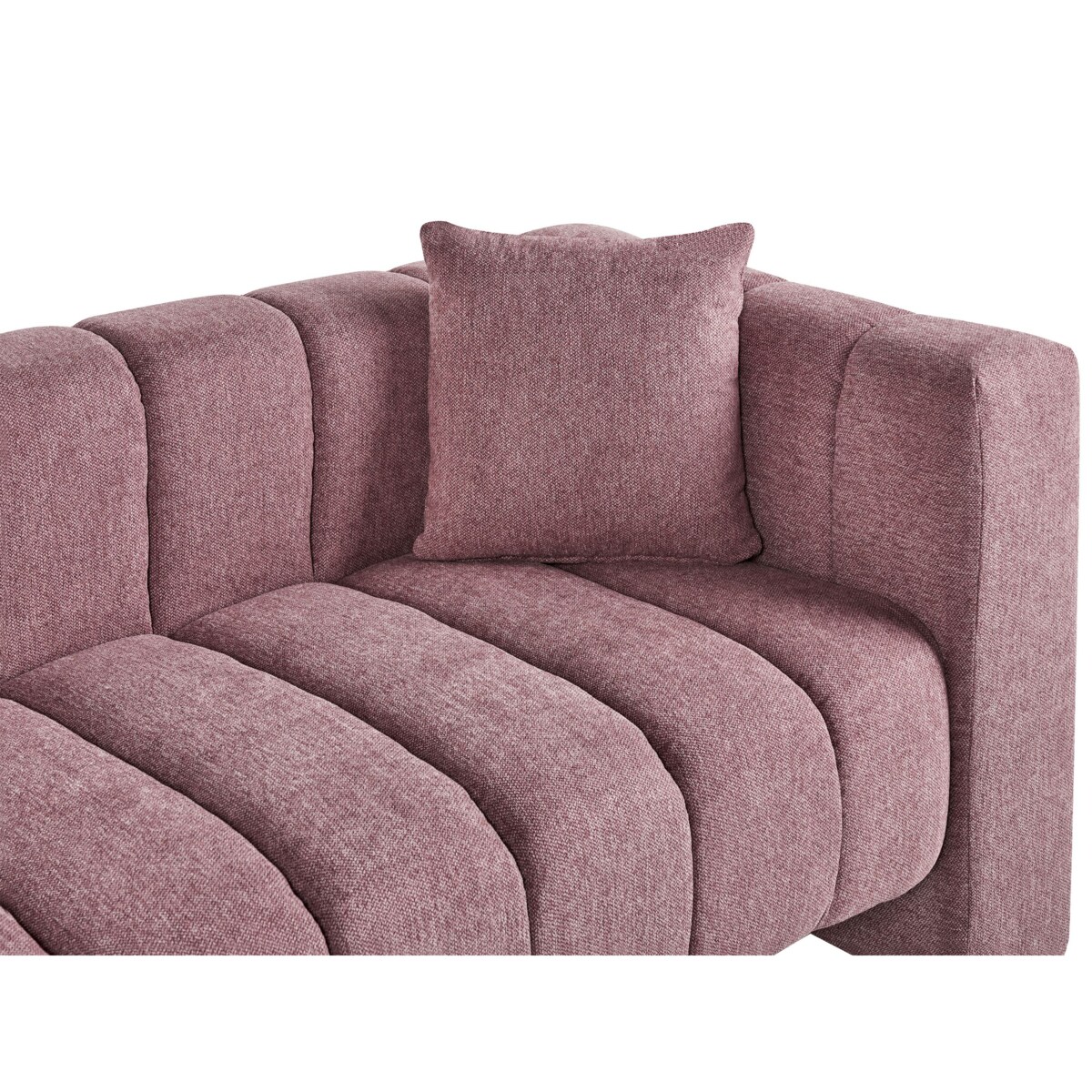 Szezlong prawostronny różowy LANNILS