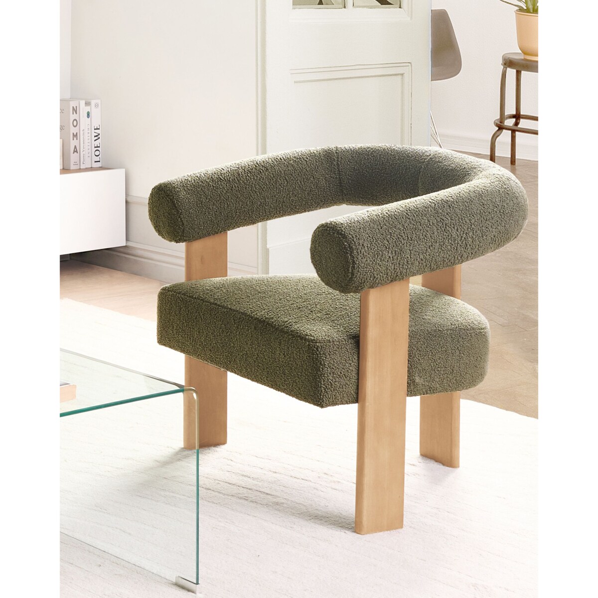 Fotel ILBRO Boucle Zielony