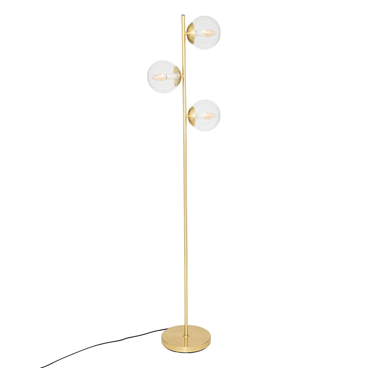 Lampa podłogowa złote kule COL, wys.162 cm