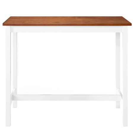 vidaXL Stolik barowy z drewna, 108 x 60 x 91 cm