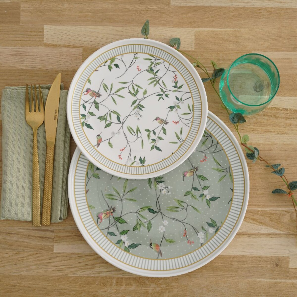 VILLA ITALIA Talerzyk deserowy porcelanowy 20 cm NORIKO WHITE