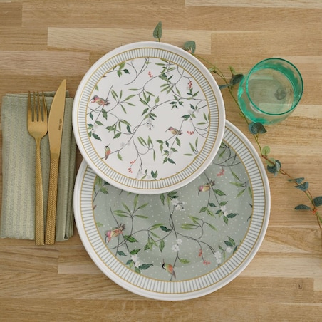 VILLA ITALIA Talerzyk deserowy porcelanowy 20 cm NORIKO WHITE