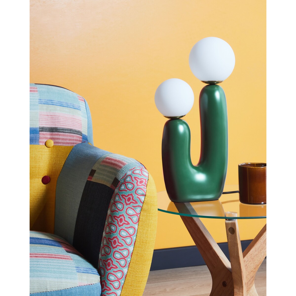 Lampa stołowa TULUN Ciemnozielony