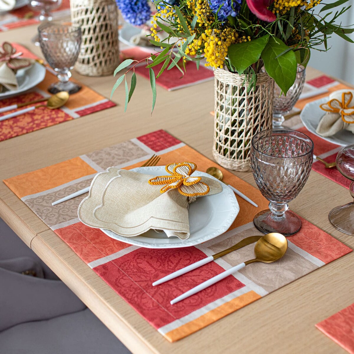 Powlekany bieżnik plamoodporny Beige Symphony – 50 × 220 cm