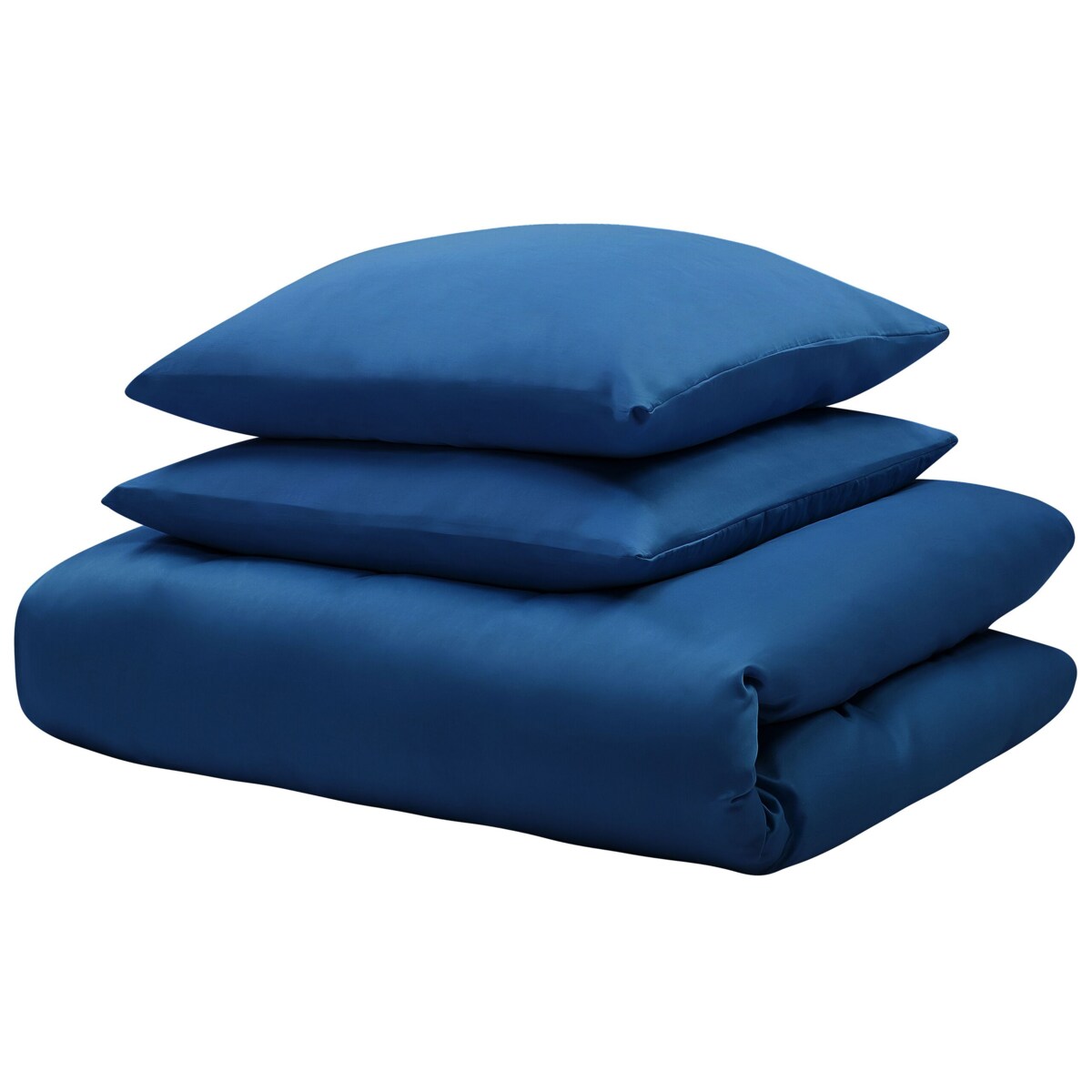 Komplet pościeli bawełnianej satynowej 220 x 240 cm niebieski HARMONRIDGE