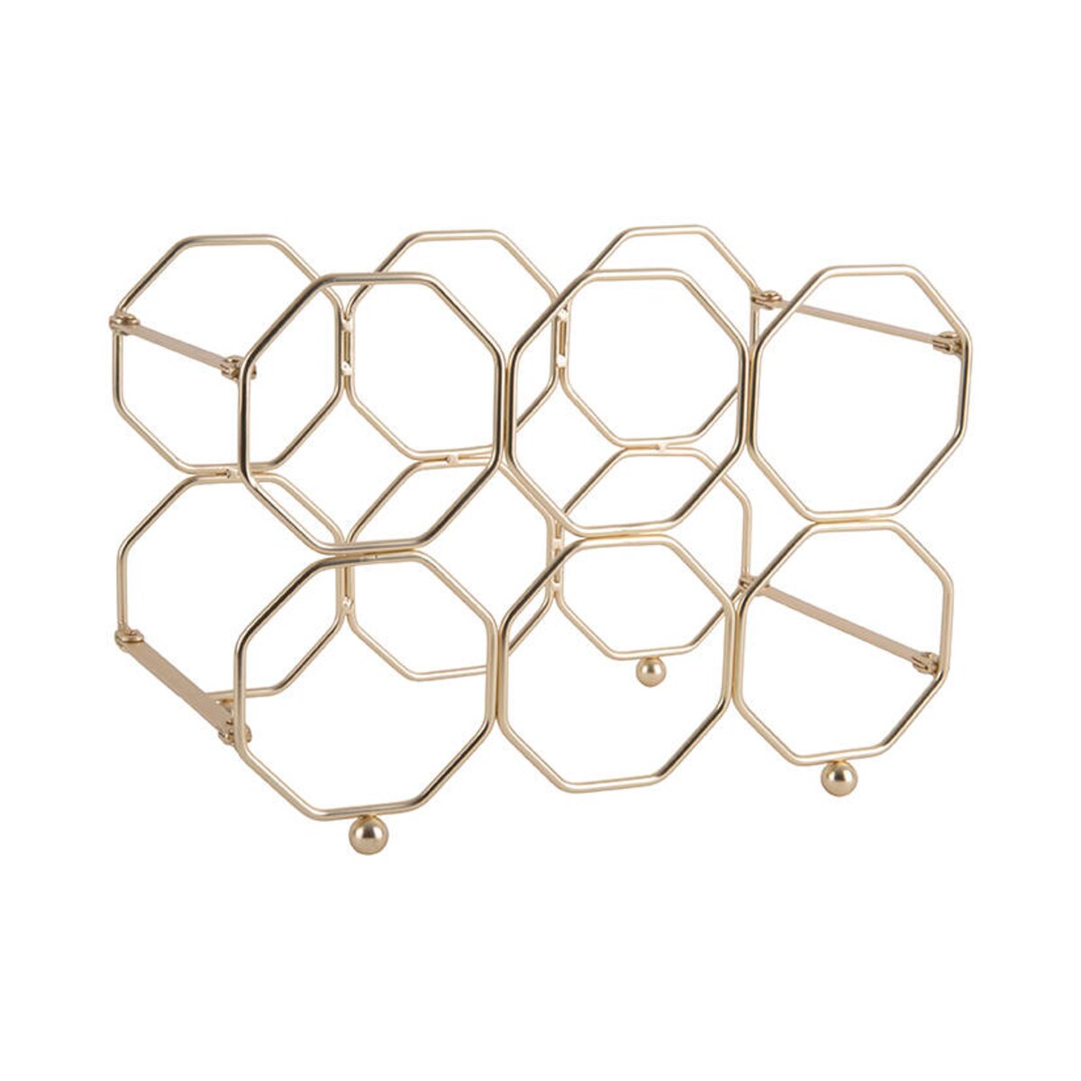 Stojak na wino HONEYCOMB, na 6 butelek, 31 x 22 x 16,5 cm