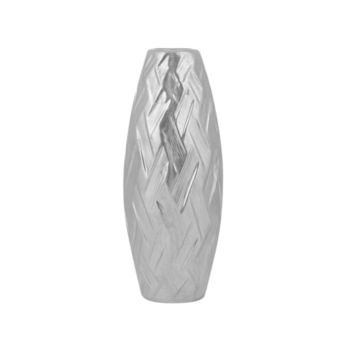 Wazon dekoracyjny ceramiczny srebrny ARPAD
