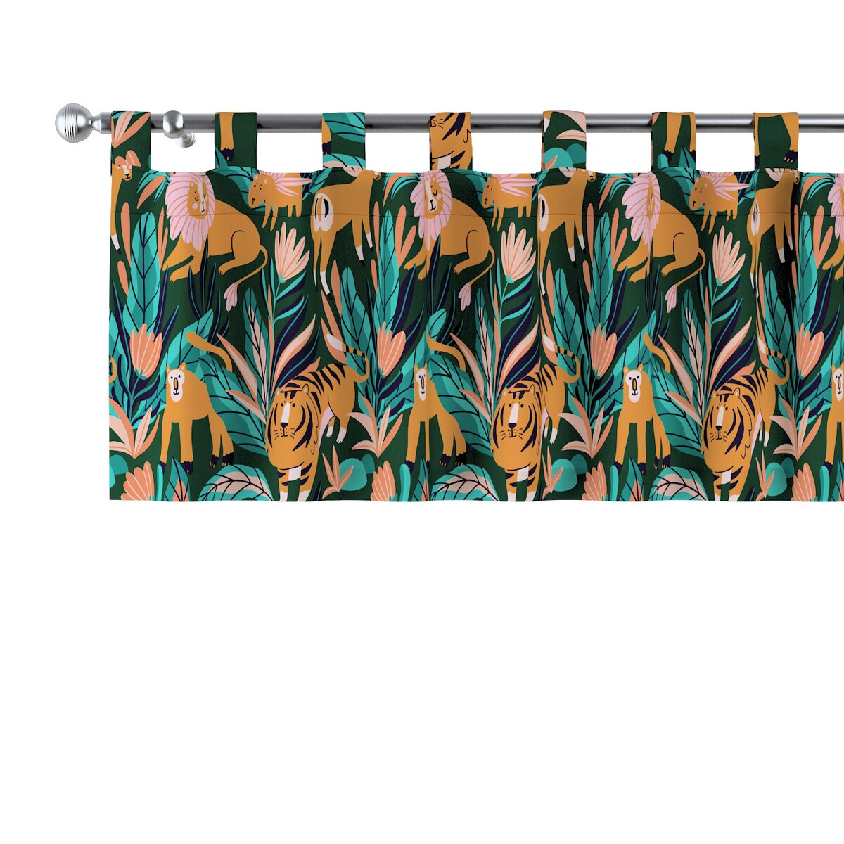 Lambrekin na szelkach 260x40 zielony