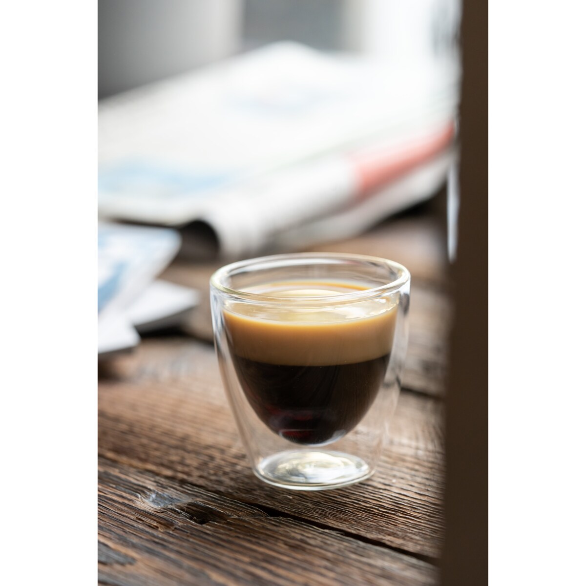 Zestaw 2 filiżanek do espresso z podwójną ścianką Amo 80 ml 25837
