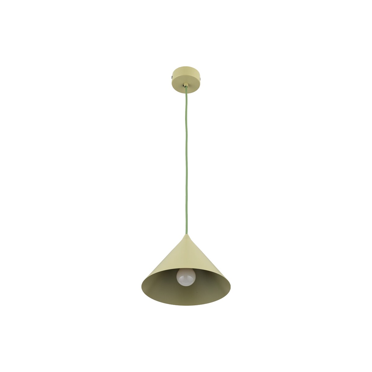 Lampa wisząca TK Lighting CONO S PISTACIO 11417 pistacjowa E27 loftowa regulowana wysokość 155 cm