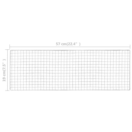 vidaXL Przenośny grill kempingowy, 60x22,5x33 cm